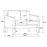 Farallone - Track Arm Loveseat