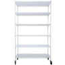6 Tier 6000Lbs Capacity Nsf Metal Shelf Wire Shelving Unit, Heavy Duty Adjustable Storage Rack With Wheels & Shelf Liners For Commercial Grade Utility Steel Storage Rack