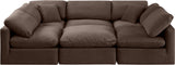 Indulge - Velvet 6 Piece Modular Sectional