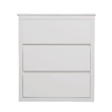 Freestanding Bathroom Vanity With Ceramic Sink, 2 Full Extension Drawers