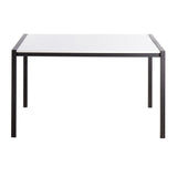 Fuji - Contemporary Dining Table - Black Metal