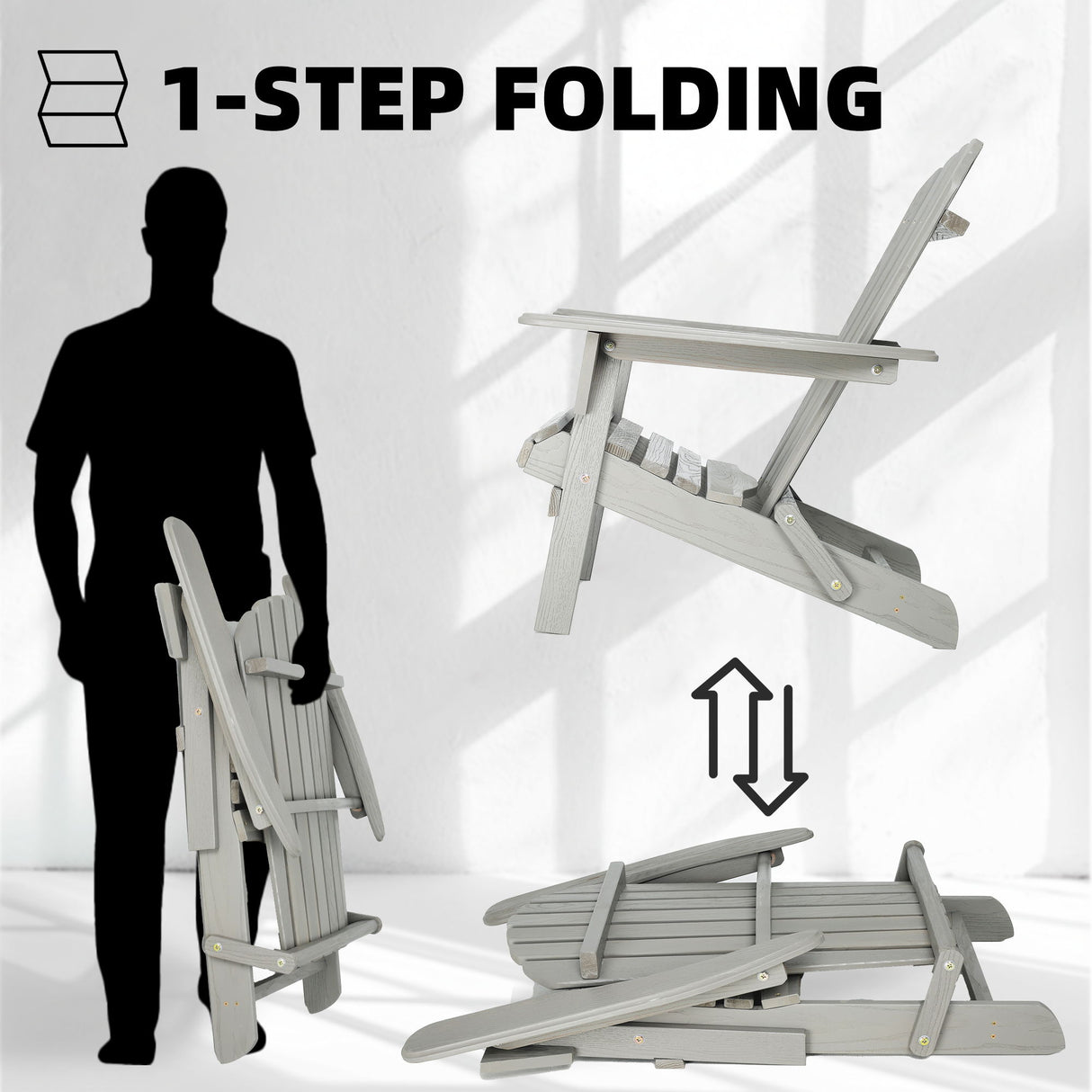 Lounge Patio Chair For Garden Outdoor Wooden Folding Adirondack Chair (Set of 2) Solid Cedar Wood Lounge Patio Chair For Garden