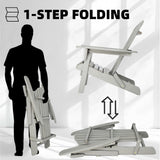 Lounge Patio Chair For Garden Outdoor Wooden Folding Adirondack Chair (Set of 2) Solid Cedar Wood Lounge Patio Chair For Garden