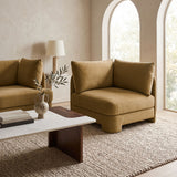 Hammond - Velvet Performance Fabric Upholstered Corner Chair