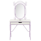 Priya II - Vanity Set - White & Light Purple