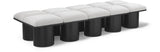 Pavilion - 10 Piece Modular Bench With Black Base