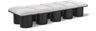 Pavilion - 10 Piece Modular Bench With Black Base