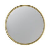 Round Mirror, Circle Mirror With Iron Frame For Living Room Bedroom Vanity Entryway Hallway