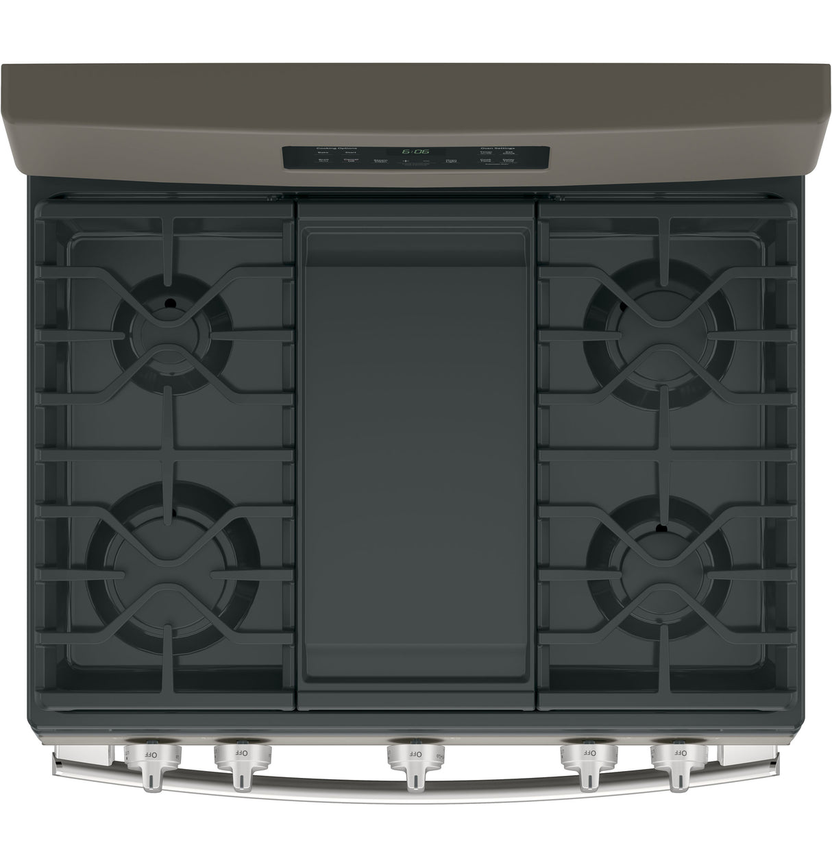 GE JGBS66EEKES - 30 in. 5 cu. ft. Gas Range with 5 Sealed Burners & Griddle - Slate