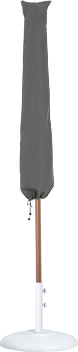 Amalfi - Patio Umbrella - White Base / Light Brown Pole