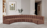 Arc - Faux Leather 7 Piece U-Shaped Modular Sofa