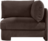 Hammond - Velvet Performance Fabric Upholstered Corner Chair