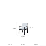 Verona - Dining Chair (Set of 2) - Dark Espresso / Gray / Off White