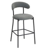 Counter Height Bar Stools With Powder Coating Base And Footrest