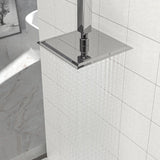 8" Square Rain Shower Head, Ceiling / Wall Mount Stainless Steel Bath Fixture