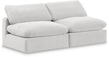 Comfy - Velvet Modular Armless Sofa 2 Seats