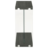 Colby - Engineered Wood C-Shaped Side Table - Weathered Gray