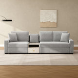 Modular Sofa Couch With Storage Armrest And Center Console