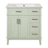 Modern Bathroom Vanity With Ceramic Sink, Soft Close Storage Cabinet