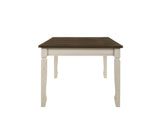 Fedele - Dining Table - Weathered Oak & Cream