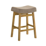 Lenon - Modern Farmhouse Wood Counter Height Kitchen Bar Stool