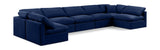 Indulge - Velvet 7 Piece Modular U-Shaped Sectional