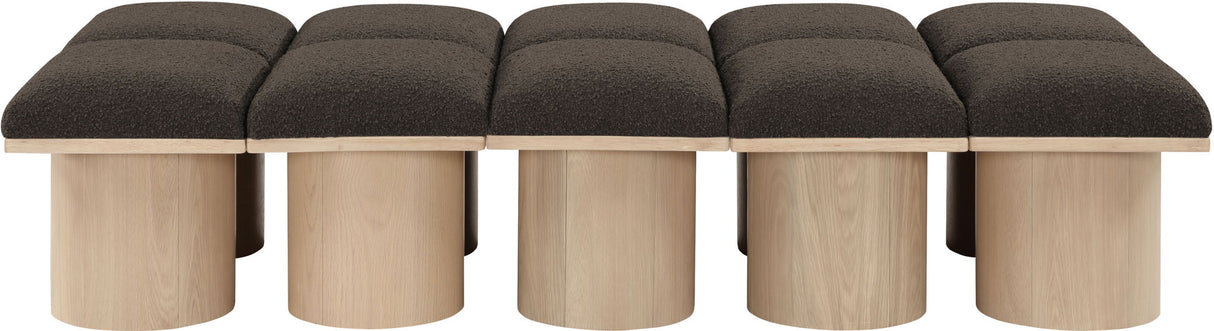 Pavilion - 10 Piece Modular Bench With Natural Base