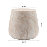 Drum Accent Coffee Table - Beige / Yellow