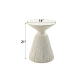 Duane - Accent Table - Natural White