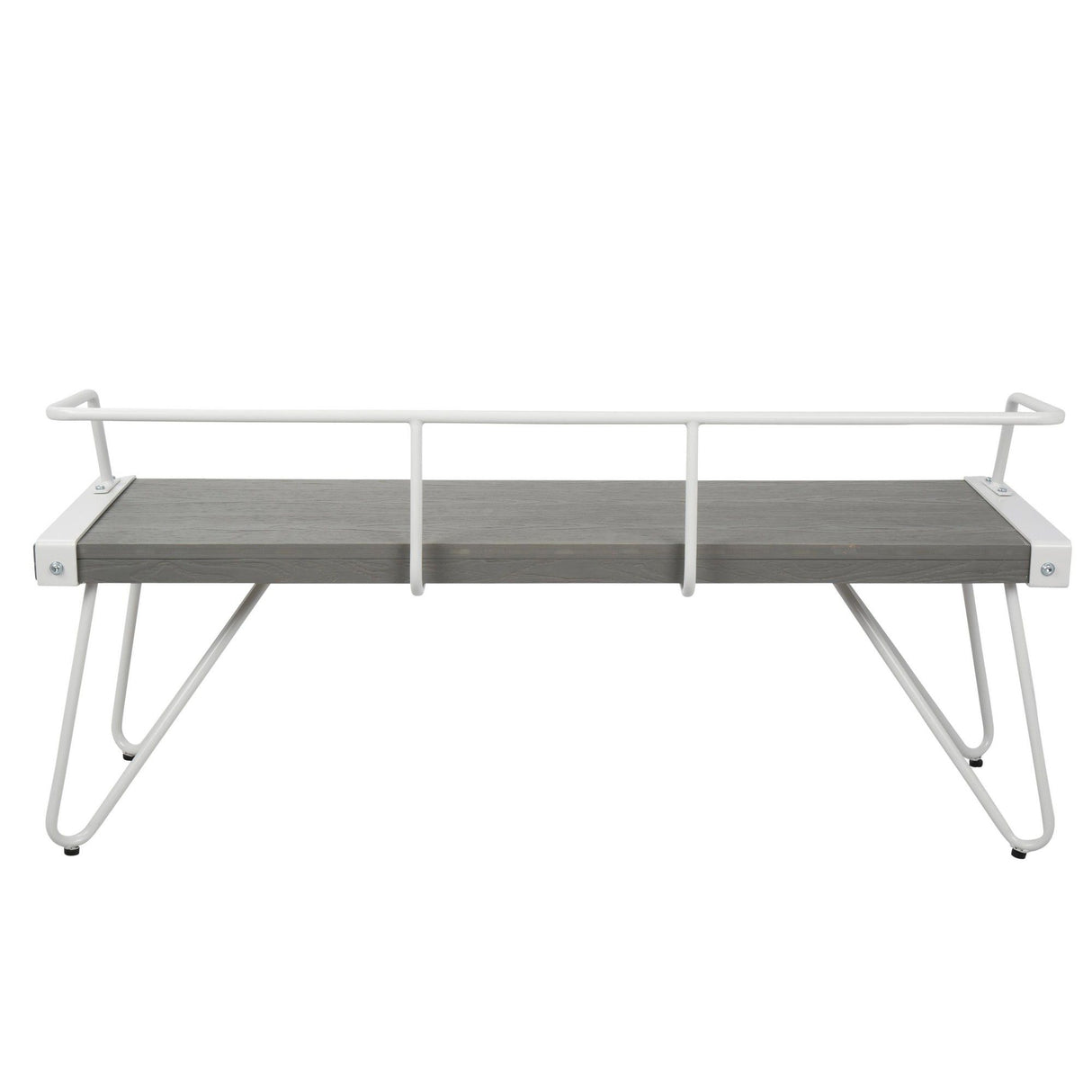 Stefani - Bench - White And Gray