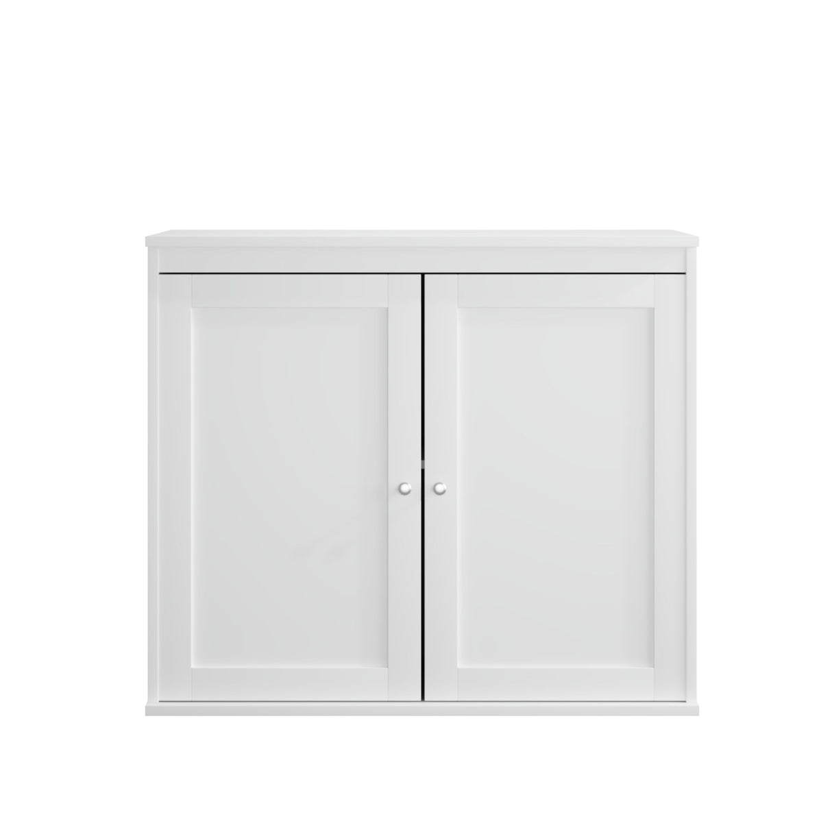 Kitchen Storage Cabinet With Double Doors, Adjustable Shelves, Sideboard Buffet For Dining Room - White