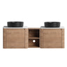 Wall Mounted Bathroom Vanity With Art Sink, 1 Storage Shelf, Soft Close Door