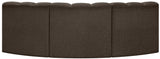 Arc - Boucle Fabric 3 Piece Modular Corner Sofa