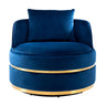 360 Degree Swivel Over Sized Upholstered Barrel Chair