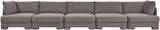 Hammond - Velvet Performance Fabric Upholstered 5 Piece Sofa