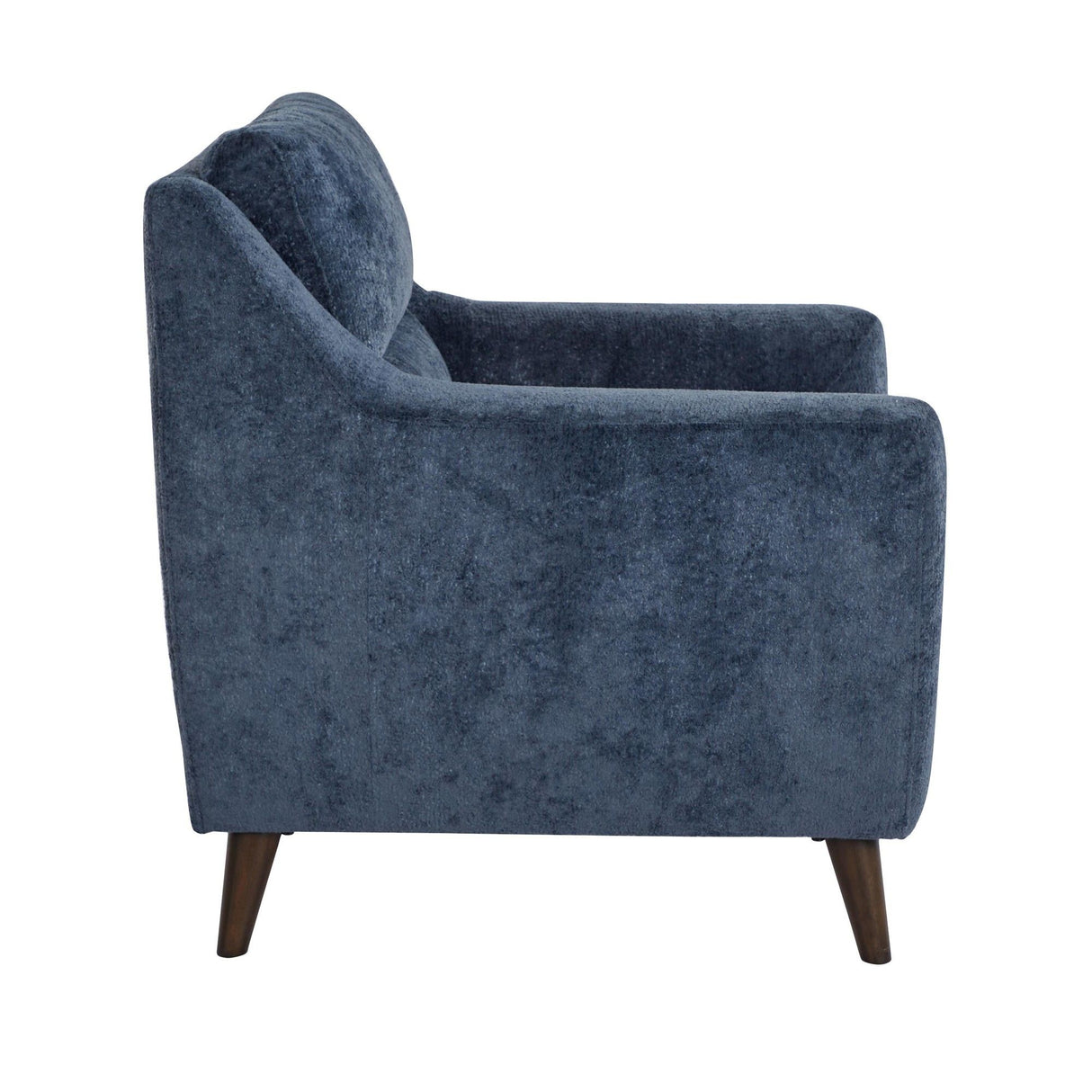 Carly - Upholstered Contemporary Armchair - Espresso Wood