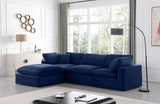 Comfy - 4 Piece Velvet Modular Sectional With Chaise