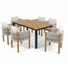 Outdoor Dining Set & Table And Rope Chairs