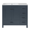 Bathroom Vanity With Sink Combo, 2 Soft Close Doors And 5 Drawers
