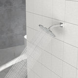 Elegant 6" Shower Arm With Flange, Stainless Steel Construction For Rain Shower Heads