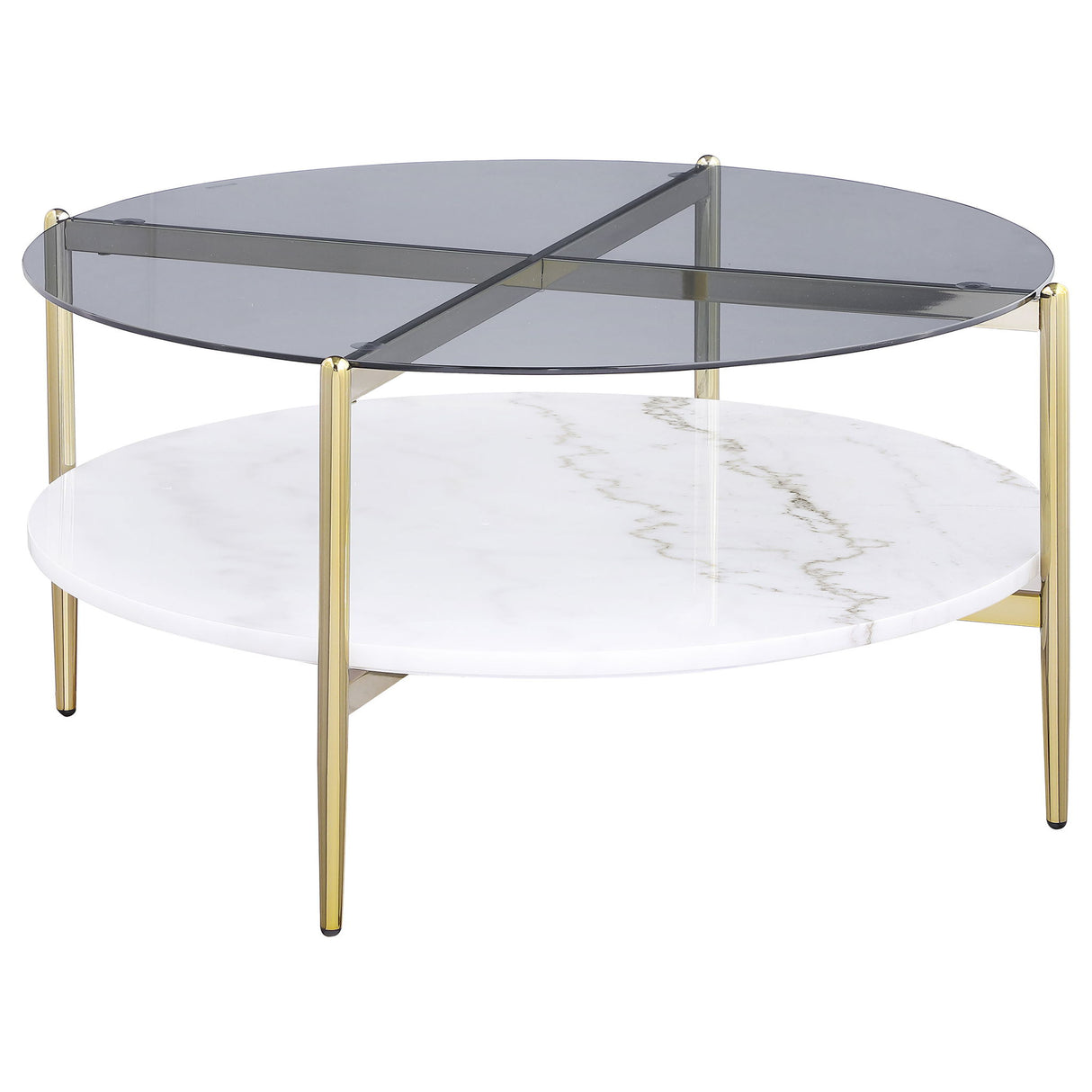 Jonelle - Round Glass Top Table