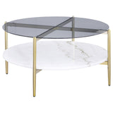 Jonelle - Round Glass Top Table