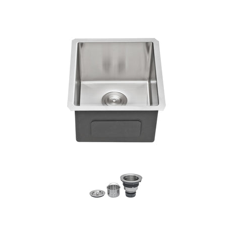 Undermount Stainless Steel Kitchen Sink, Deep Single Bowl Basin