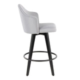 Ahoy - Fixed-Height Counter Stool (Set of 2) - Black Bamboo Legs