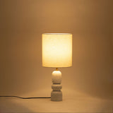 Paros - Base And Linen Textured Fabric Shade Table Lamp