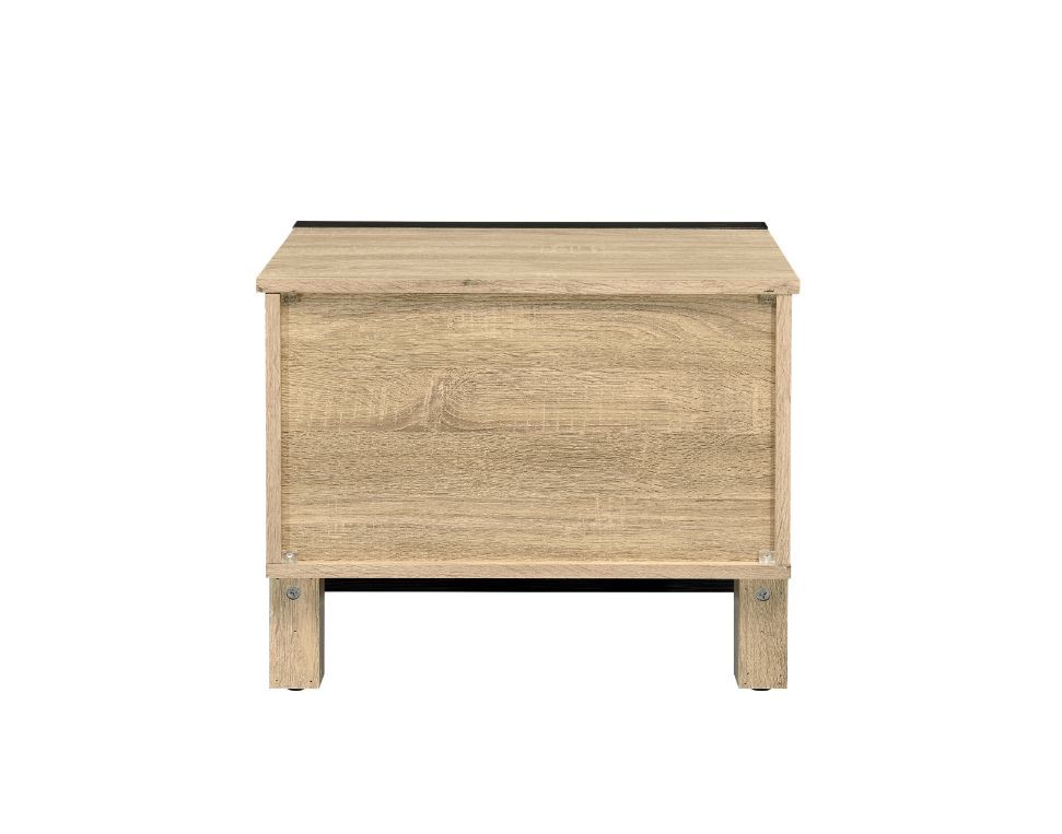Erasto - Accent Table - Oak & Black
