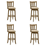 Wren - Modern Farmhouse Swivel Wood Bar Height Kitchen Bar Stool