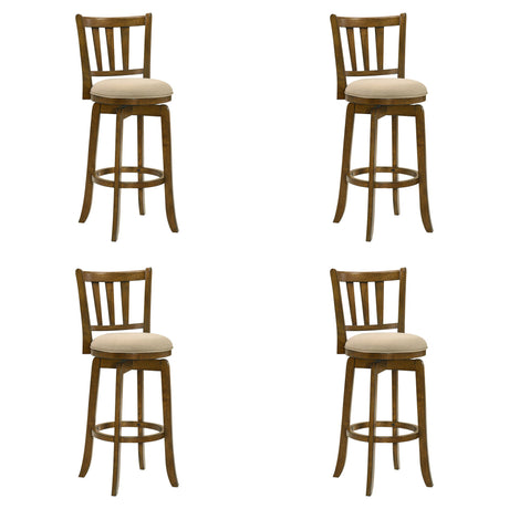 Wren - Modern Farmhouse Swivel Wood Bar Height Kitchen Bar Stool