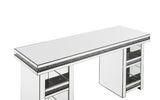 Noralie - Writing Desk - Mirrored & Faux Diamonds