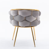 Luxury Modern Simple Leisure Velvet Single Sofa Chair Bedroom Lazy Person Household Dresser Stool Manicure Table Back Chair